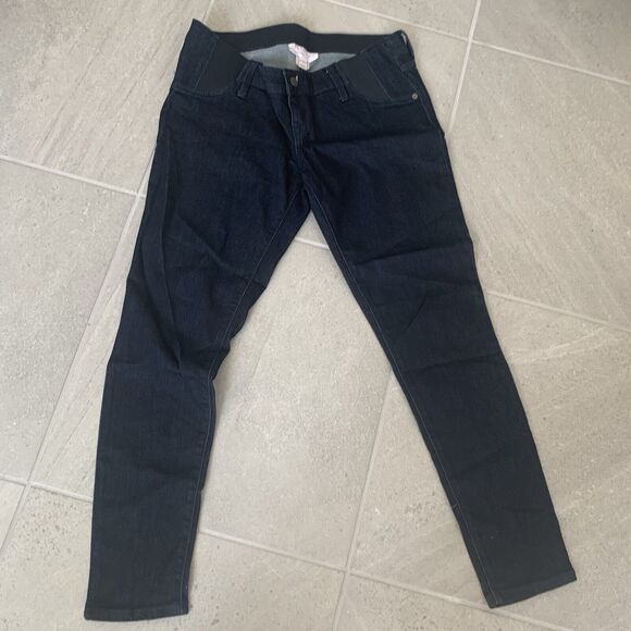 Isabel Maternity Women Size 6 Blue Skinny Low Rise Jegging Jeans - Picture 1 of 5